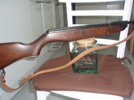 Hola.,
Una genuina Webley de cuando eran Inglesas de verdad.
Esta pequeña carabina tenía la particularidad 00