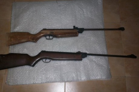 vendo 2 carabinas cal 4.5 para restaurar,una gamo cadet completa y funcionando,una gamo no se el modelo,tambien 02