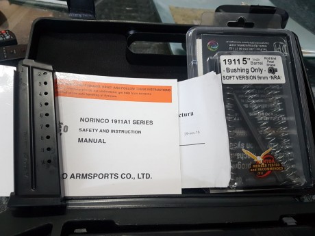 Vendo norinco NP29 con 3 cargadores y equipo de muelles,muy pocos tiros y aún le quedan 9 meses de garantía.
Esta 10