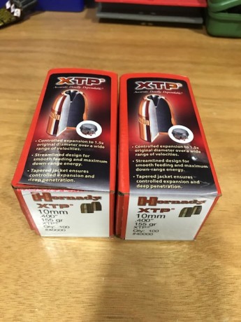 Vendo 200 proyectiles de la marca Hornady del calibre 40 S&W de 155 gr. XTP. Estos son unos proyectiles 00