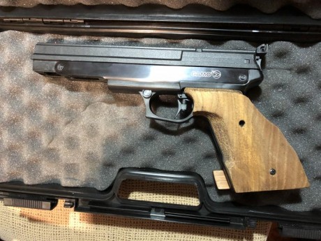 Pistola de competición Gamo compact, sin apenas uso excelente estado, se incluye caja porta armas.
VENDIDA 00