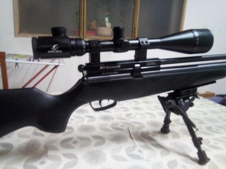 Vendo equipo conpleto pcp
 Buccaneer blak 5.5
 Visor 6*24-50
 4 cargadores
 Silenciador
 Bipode konus
 71