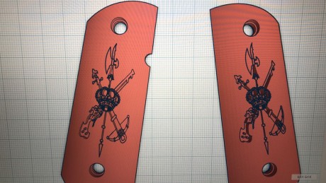 Cachas para 1911 se pueden hacer con diferentes colores y logos 
  Aclaro de momento tememos unos cuantos 170