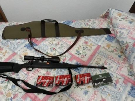 Se vende marlin xl7 en cal. 30-06, con punto y alza de serie, tambien con monturas completas leupold QR, 01