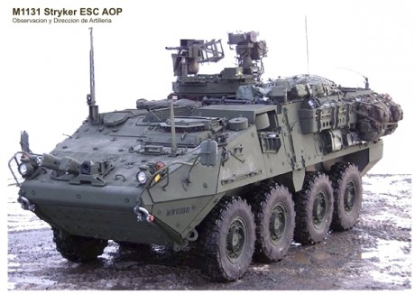 Buenas tardes carristas.
Solicito vuestra ayuda para identificar una versión del vehiculo 8x8 Stryker 131