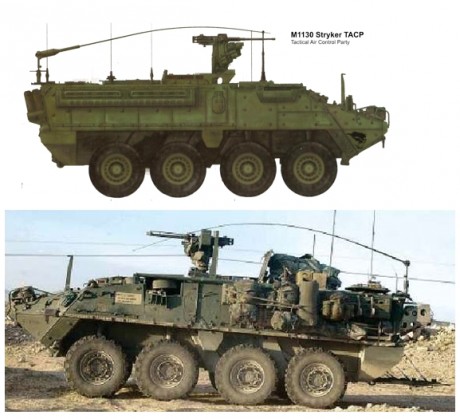 Buenas tardes carristas.
Solicito vuestra ayuda para identificar una versión del vehiculo 8x8 Stryker 130