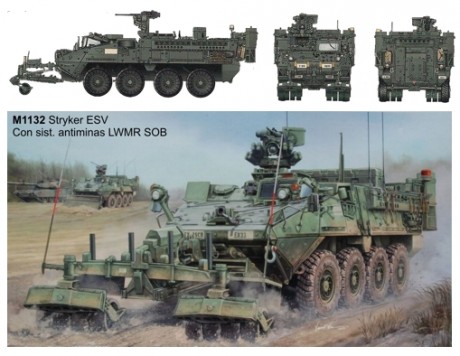Buenas tardes carristas.
Solicito vuestra ayuda para identificar una versión del vehiculo 8x8 Stryker 140
