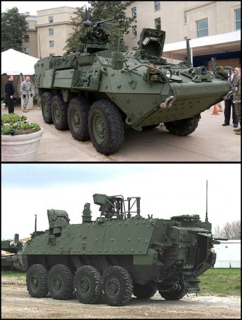 Buenas tardes carristas.
Solicito vuestra ayuda para identificar una versión del vehiculo 8x8 Stryker 152