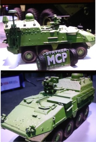 Buenas tardes carristas.
Solicito vuestra ayuda para identificar una versión del vehiculo 8x8 Stryker 02