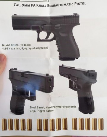 Lo he visto en una armería de Alemania, saldría después de dos meses. Hay dos modelos Glock 17 y 19/23, 01