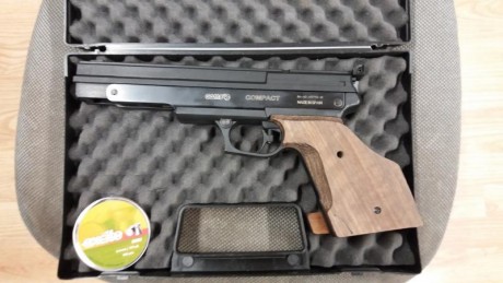 Vendo pistola Gamo compact 

solo a disparado una caja de balines, perfecto estado.

150€ Alicante

whatsapp 01