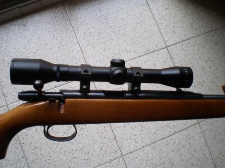se vende carabina calibre 22.corto y largo
de cerrojo marca remington.
modelo 582 americana.
mira de 4x 00
