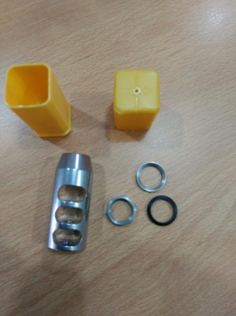 Se vende freno de boca para rifles cuyo calibre sea igual ó inferior al .30 , fabricados en acero inoxidable, 01