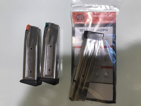 *** CARGADORES SPS VENDIDOS. Queda el STI
Vendo dos cargadores prácticamente nuevos marca SPS de 9mm 18 00