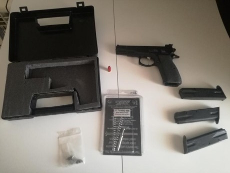 Buenas a todos, debido a una nueva adquisición, pongo en venta mi CZ75 B preparada para competir en 9 30