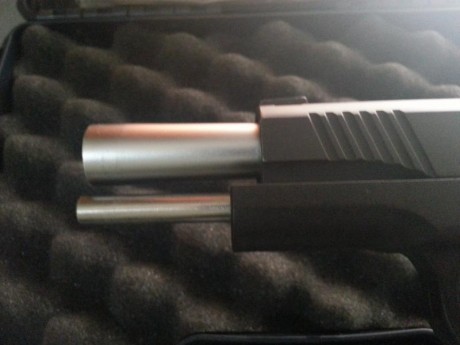 Vendo pistola BUL M5 5" .45 ACP con dos cargadores de 14 y uno de 12.

Para quien no la conozca es 30