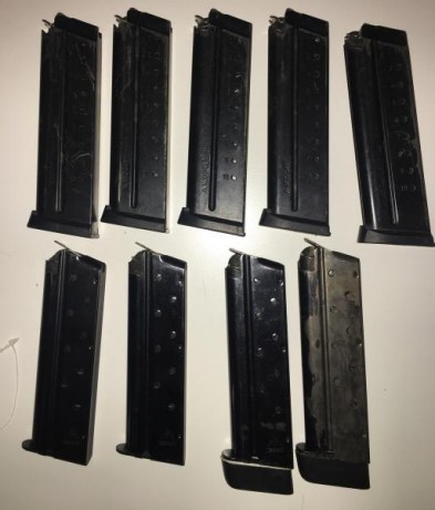 Hola al foro

Vendo cargadores Mecgar de 9 mm 

Los de 10 cartuchos a 18€
Los de 9 cartuchos mas tacón 00