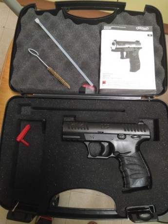 Pongo en venta una  Walther CCP  (Concealed Carry Pistol) calibre 9mm con 3 cargadores  guiada en F , 60