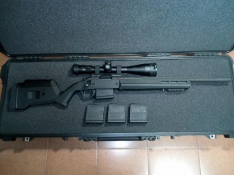 Vendo rifle en 308W Remington 700 Police LTR (buen estado)
Culata Magpul  Hunter 700 acción corta color 00
