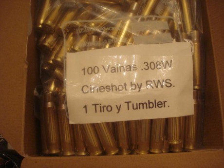 Vendido otro lote de 250 vainas del .308 W Cineshot by RWS con 1 tiro y Tumbler a 25 céntimos de euro 01
