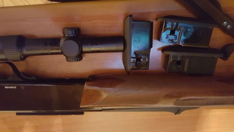 Hola.  Se venden dos rifles. Un Browning Dualis de corredera, 30/06, tres cargadores de cuatro disparos, 60