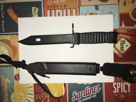Vendo Bayoneta Nueva para el fusil HK G36 reglamentario en la actualidad del Ejército Español.
Artículo 02