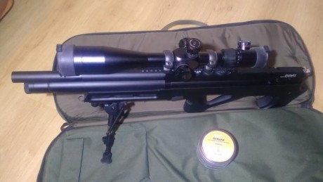 Carabina edgun matador r3m 5.5 en sintetica, esta nueva, visor falcon 5.5-25x50 IR B20 FFP. habra tirado 02