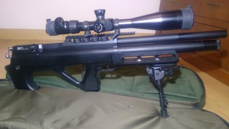 Carabina edgun matador r3m 5.5 en sintetica, esta nueva, visor falcon 5.5-25x50 IR B20 FFP. habra tirado 01