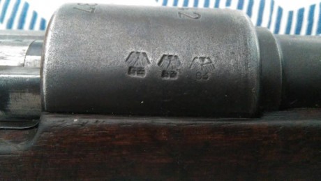 Vendo mauser kar 98, con todas sus piezas coincidentes a excepcion de dos contratornillos, es practicamente 01