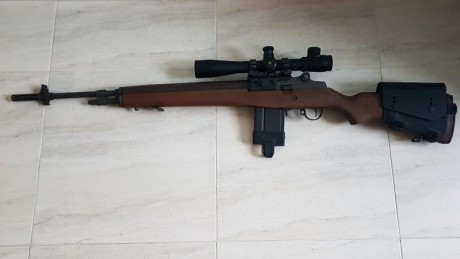  VENDIDA Hola.
Tengo en proposito poner a mi m14 un chasis EBR, y vendo una montura A. R. M. S. de perfil 00