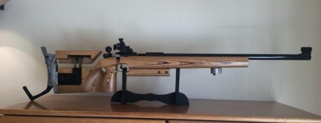 Vendo carabina  FEINWERKBAU c/ 22 LR MODELO 2600 MATCH a estrenar con elementos de punteria diopter. Cañón 02