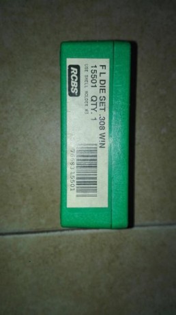 Hola, vendo juego de dies RCBS del calibre .308W en muy buen estado. Están en Madird. El precio son 40 00