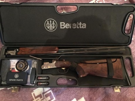 Vendo beretta 682 gold e trap de 76 cm de caño con 1*y 2* fijas. Culata regulable. Maletin original beretta. 00