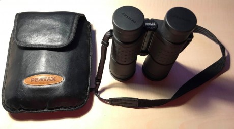 Se vende prismáticos Pentax 8x42 DCF 62 108m/1000m 17 mm EYE RELIEF MULTI COATING, junto con su funda 01