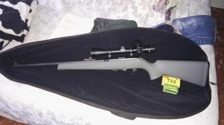 Se vende carabina semiautomática prácticamente a estrenar, no ha disparado ni 80 disparos, conserva la 02