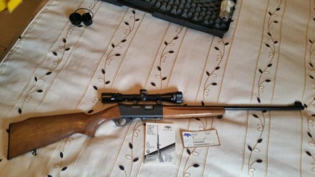 Carabina cal. 22LR Anschutz mod. 525 desmontable con visor Bushnell 3-9 x 32mm con corrector de paralelaje. 01