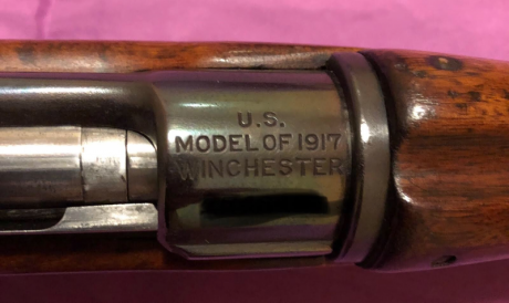 Vendo o cambio por algún arma que me interese, rifle winchester 1917 en calibre 3006, el rifle esta en 140