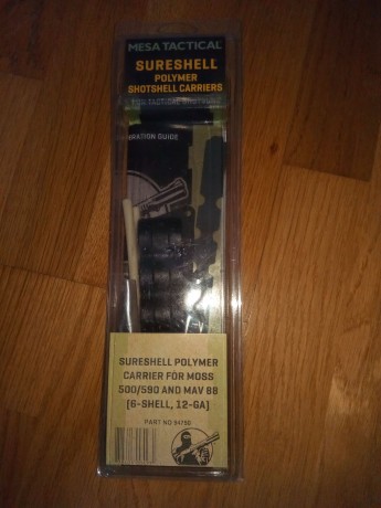 Vendo portacartuchos táctico de la marca MESA TACTICAL, con capacidad para 6 cartuchos, sin usar. Compatible 00