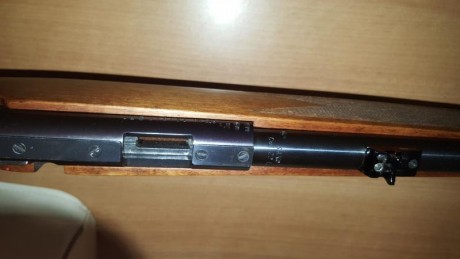 Vendo una carabina Sako P72, de cerrojo muy precisa, calibre 22, un cargador de 5 balas original y otro 02