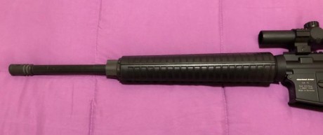 Vendo Oberland OA 15 del 222, va con culata retractil, cañon de 20”, visor, un cargador limitado y otro 01