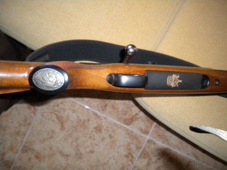 un amigo vende un rifle máuser m03 calibre 8x68s con monturas máuser de anillas 30mm y visor zeiss diavari 11