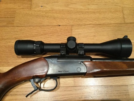 Vendo Rifle Baikal monotiro. Cal.308.
Lleva incorporado un visor Bushnel Trophic de 3x9.
El gatillo está 01