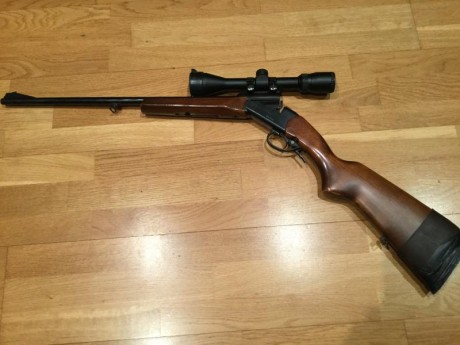 Vendo Rifle Baikal monotiro. Cal.308.
Lleva incorporado un visor Bushnel Trophic de 3x9.
El gatillo está 00