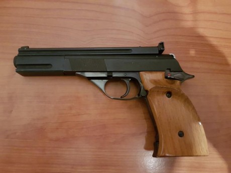 Se vende pistola Astra calibre 22 LR, con un cargador, bien cuidada, precio 100 euros, guiada en F, en 02