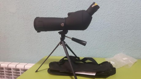 Hola; Vendo telescopio 20- 60x60 nuevo sin estrenar, con funda, tripode y documentacion, me toco en un 00