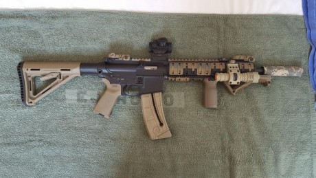  20170403_120524.jpg Un compañero vende esta carabina Smith & Wesson MP15-22 MOE color arena con extras. 01