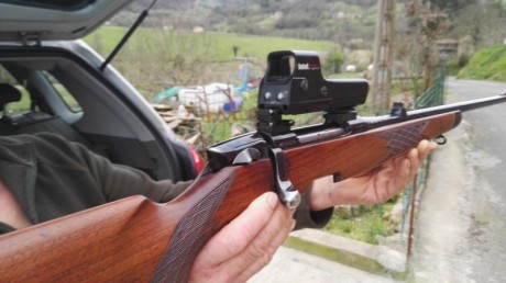 Vendo rifle de cerrojo Steyr Manlicher en cal. 270. Esta en perfecto estado. Tiene gatillo pelo, va con 00