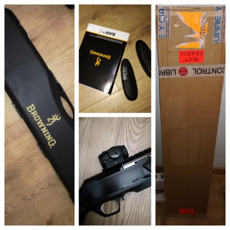 Buenas a todos.
Vendo rifle BROWNING MKIII calibre 30/06 + AIMPOINT T1.
El rifle está completamente nuevo, 02