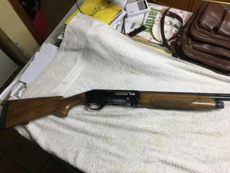 Cambio escopeta semiautomatica Mab por visor terrestre o carabina del 22 tipo winchester, ajustando diferencias 02