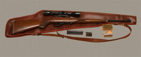 Carabina Heckler & Coch HK 300 semiautomatica
Calibre .22 WMR (22 Magnum)
Incluye:
Mira telescópica 02
